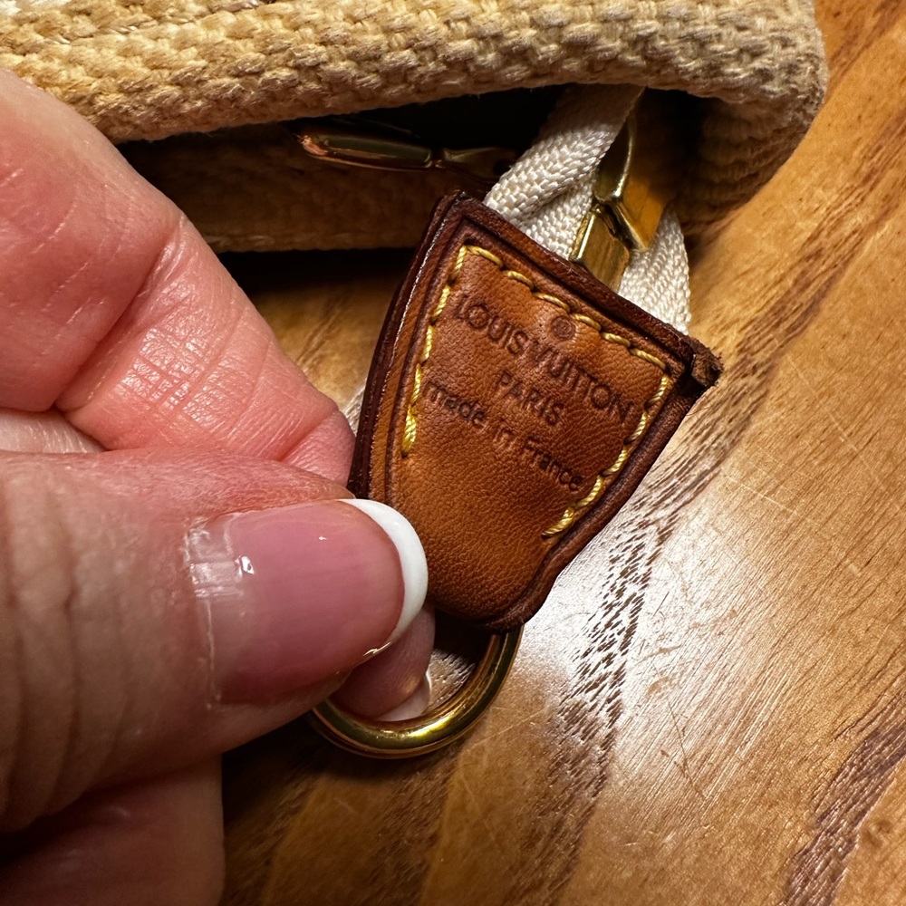 Louis Vuitton Canvas Ivory & Yellow Two-Tone Tote - Picture 14 of 15